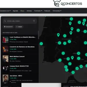 Agenda Musical Qconciertos automatización web en sanlucar de barrameda Cadiz por ?Martos Aranda