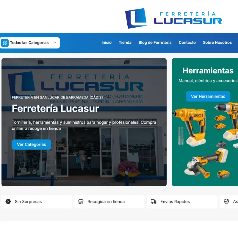 Ferreteria Lucasur automatizacion de tienda online y procesos de gestion para un negocio tradicional