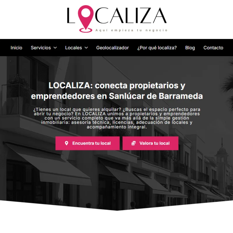 Localiza diseño web por Martos Aranda en Sanlúcar de Barrameda