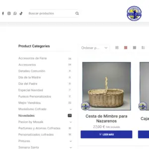 diseño web tienda online Grupo hermanos garcia en sanlucar de barrameda por Martos Aranda
