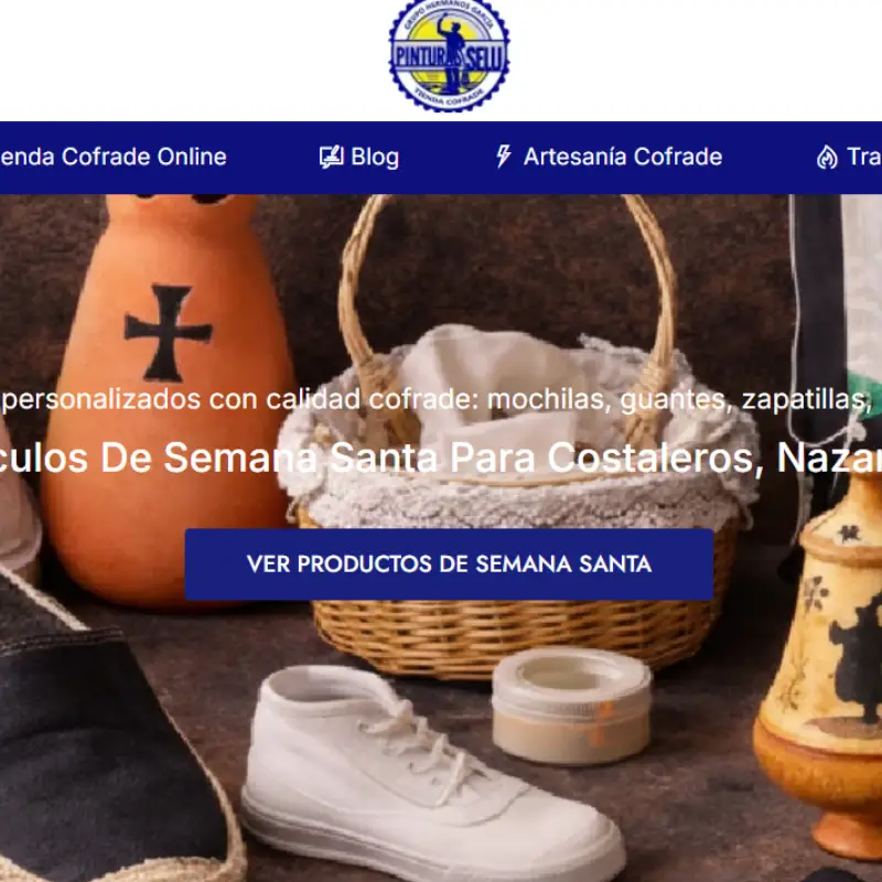 tienda online cofrades y diseño web sanlúcar de barrameda martos aranda